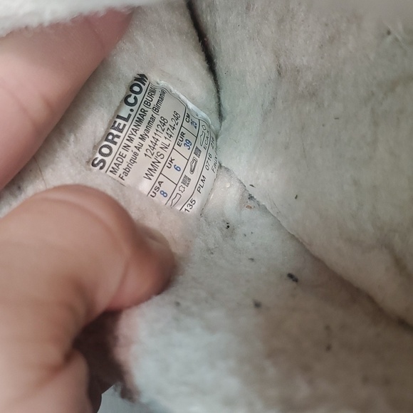 Sorel Women Leather Insulated Lined Slippers Flats shoes sz 8 - Picture 11 of 11